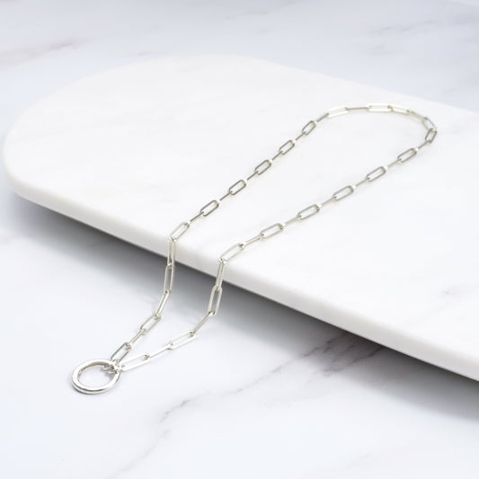 silver charm necklace