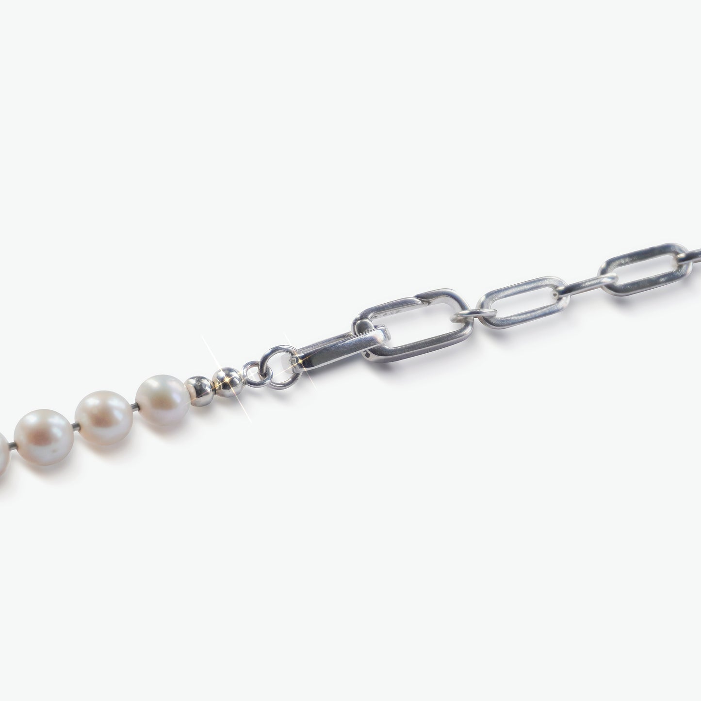 Sterling Silver Chain & Freshwater Pearl Necklace - Four Ways