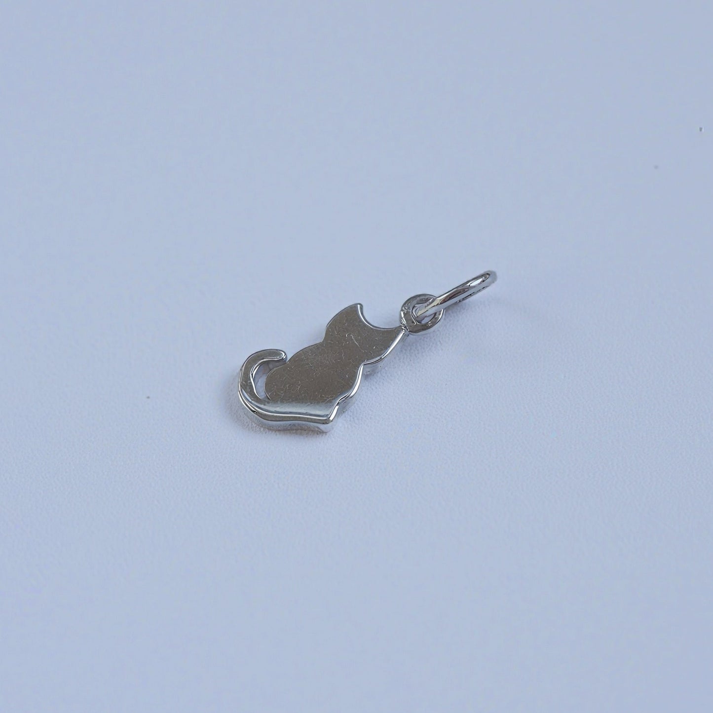 silver cat charm