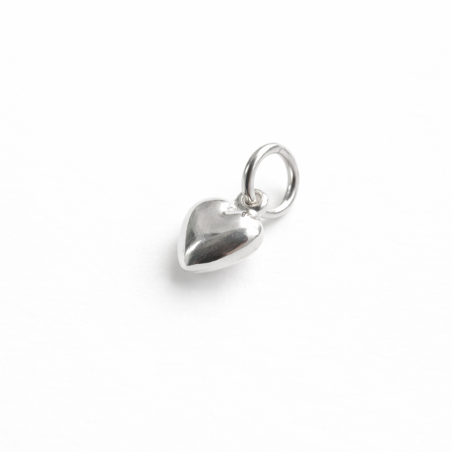 Heart Charm - Sterling Silver