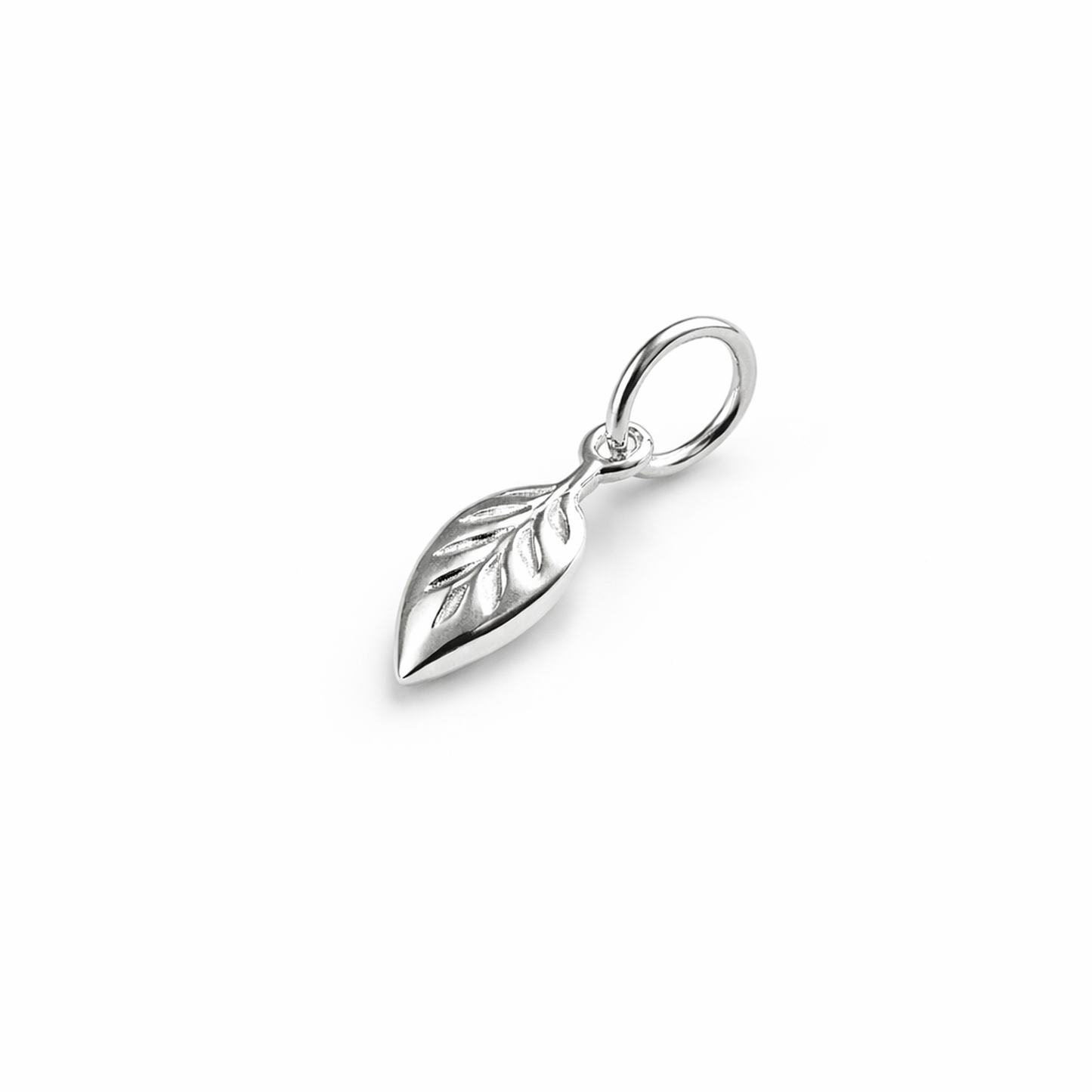 Leaf Charm - Sterling Silver