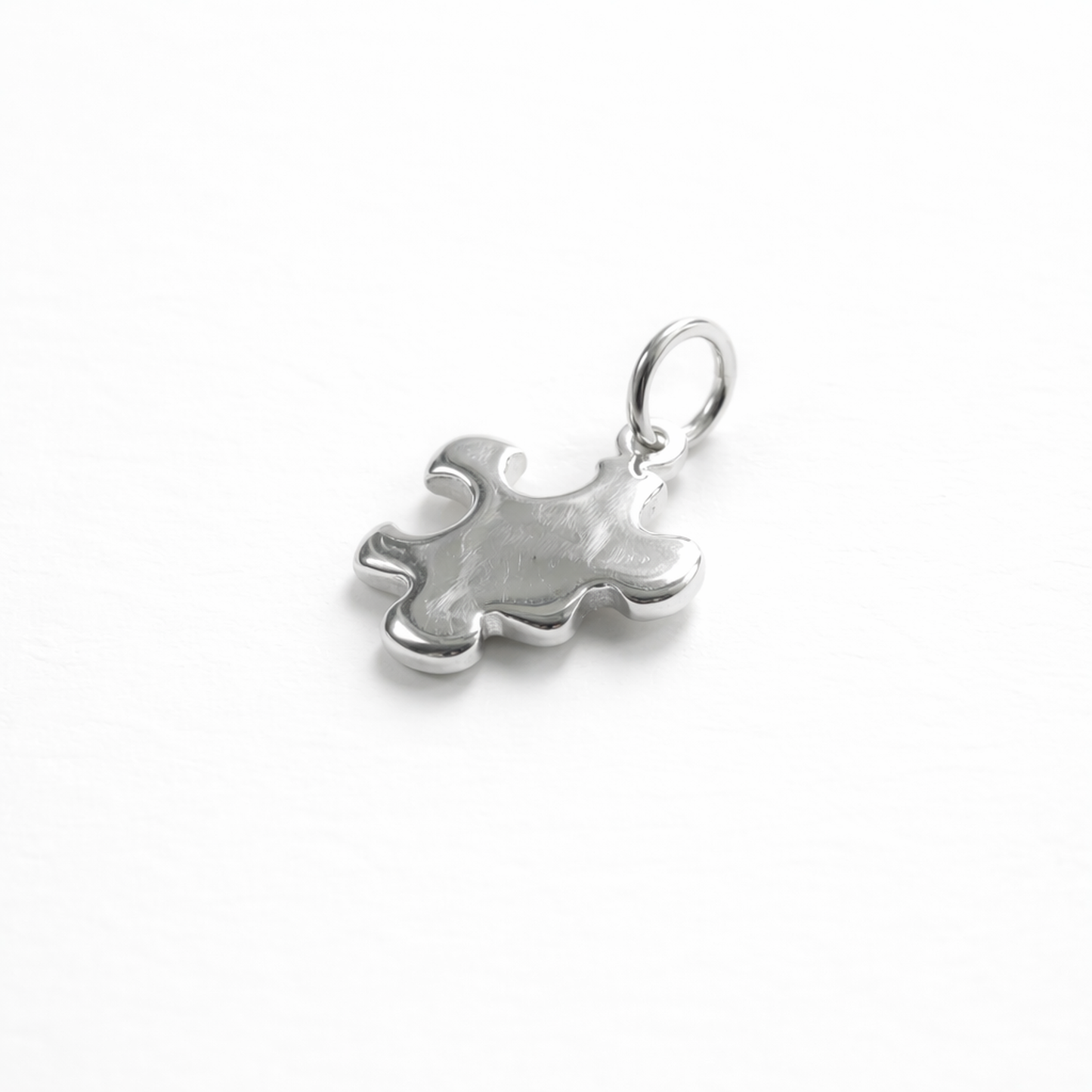 Puzzle Piece Charm - Sterling Silver