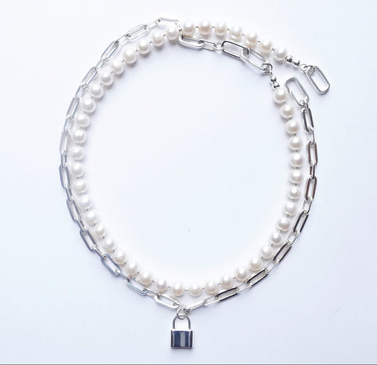 sterling silver and pearl necklace