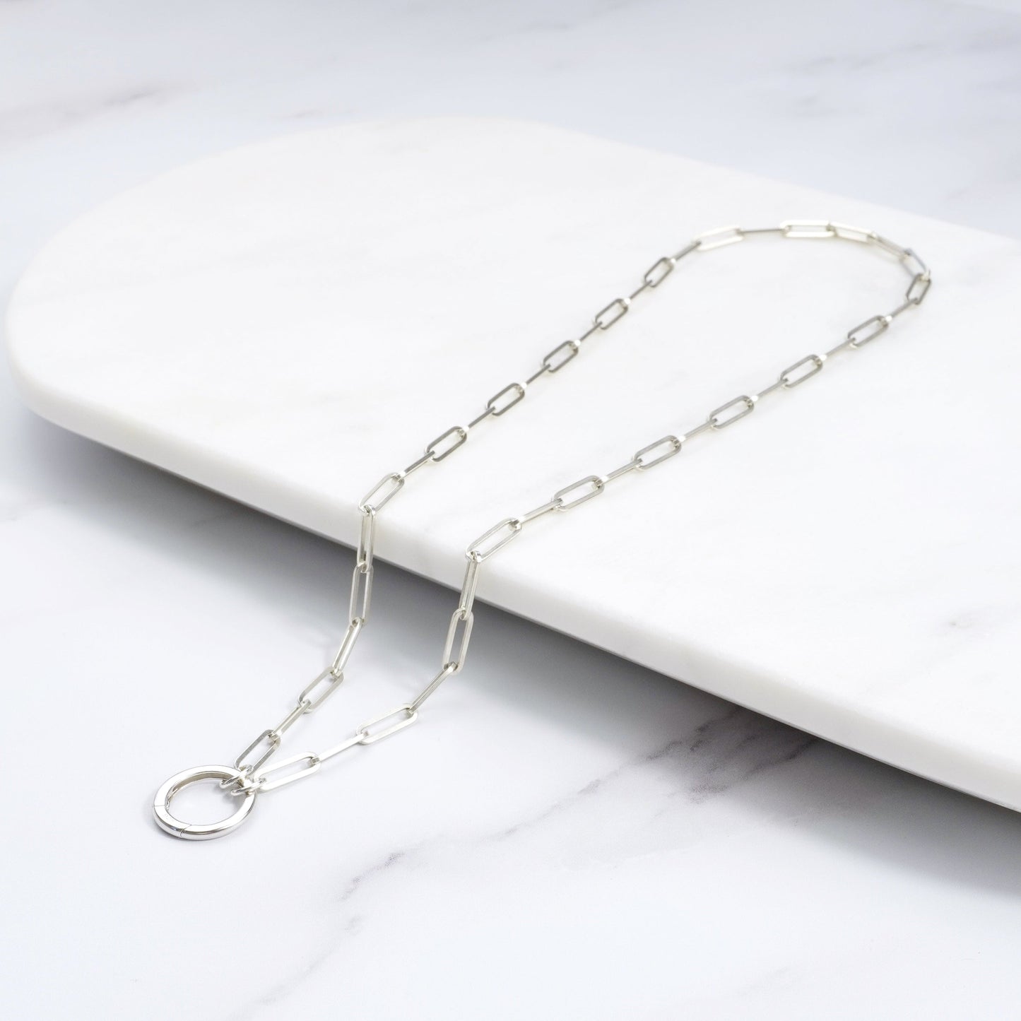 silver charm necklace