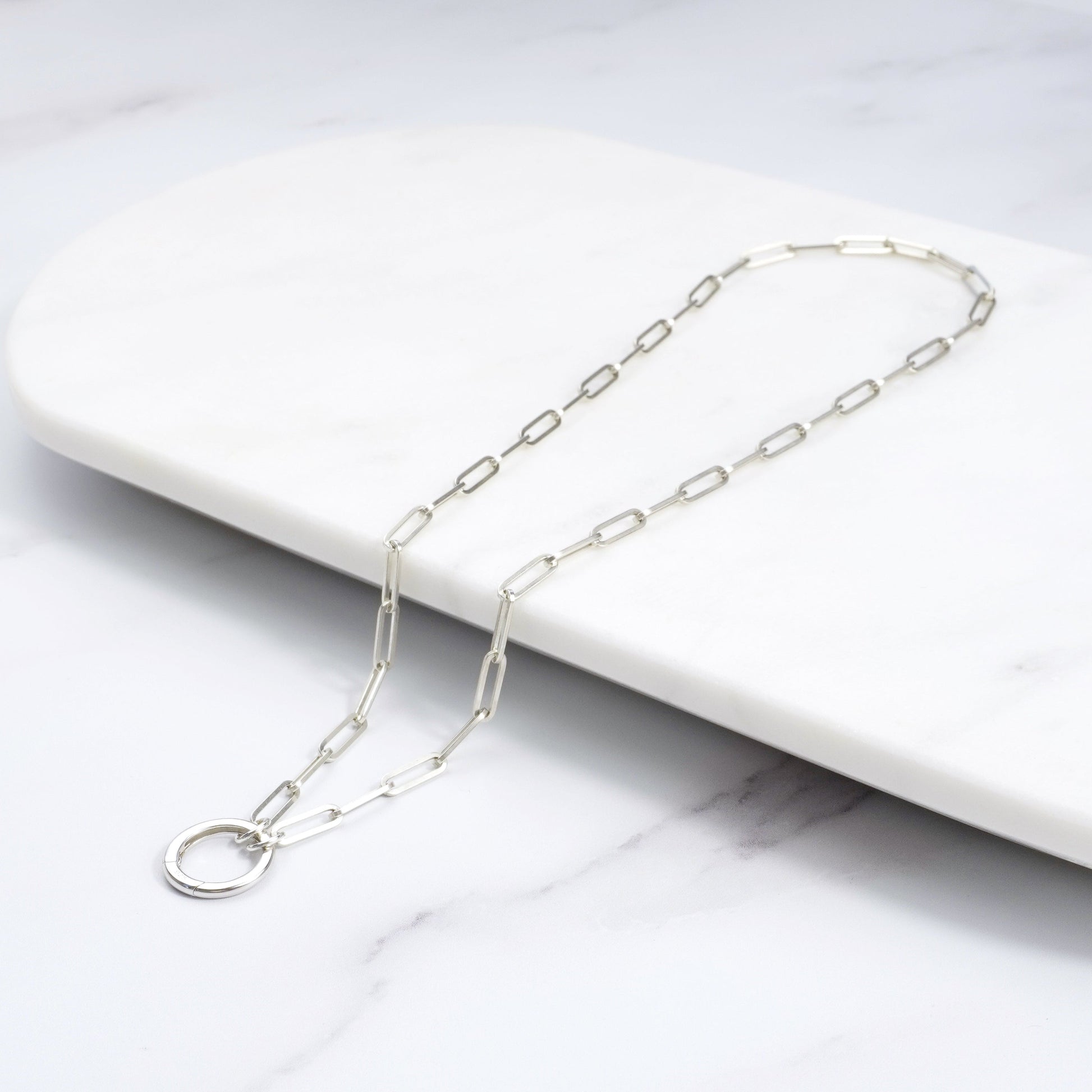 silver charm necklace