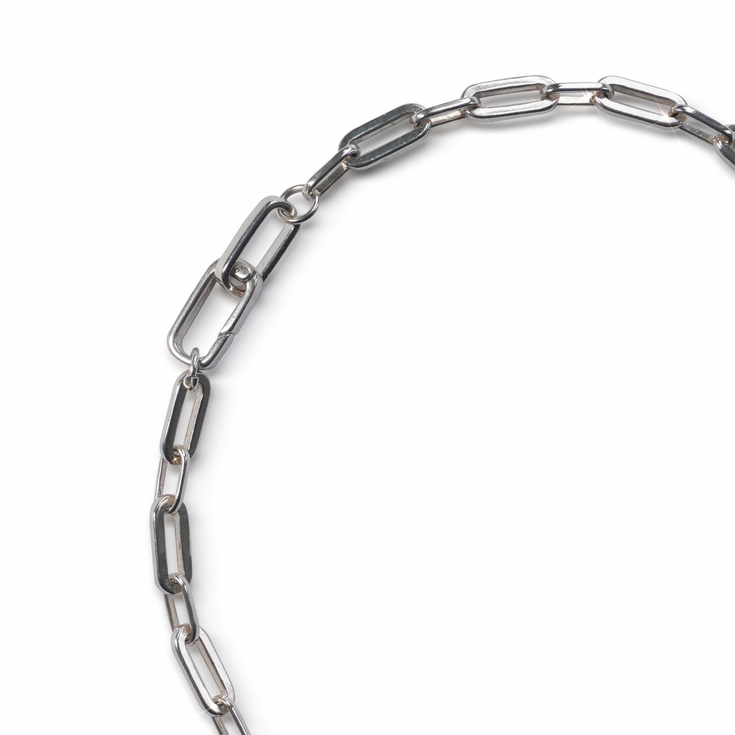 Sterling Silver Chain & Padlock Necklace