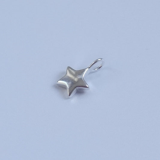 sterling silver star charm pendant